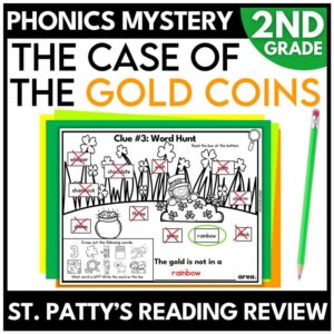 2nd Grade St. Patrick's Day Mystery Phonics Review