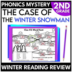 2nd Grade Winter Mystery Phonics Review