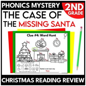 2nd Grade Christmas Mystery Phonics Review