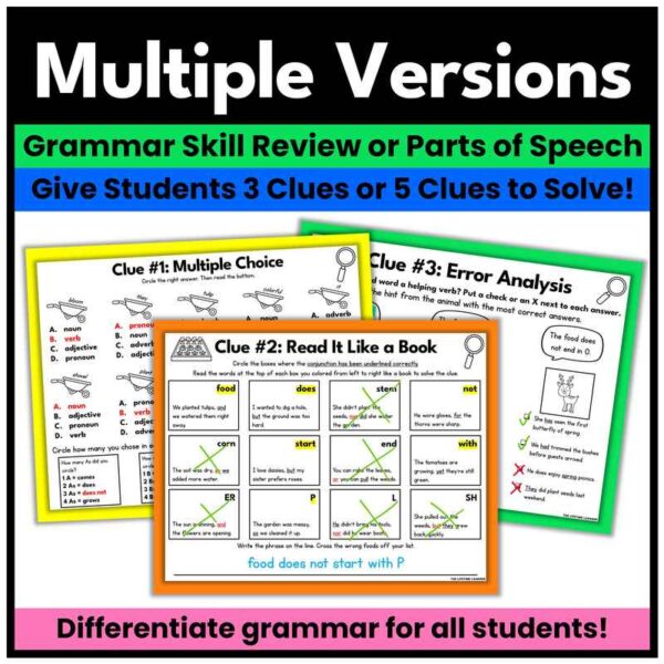 Spring Grammar Mystery 2nd-3rd Grade - Image 3