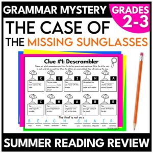 Summer Grammar Mystery 2nd-3rd Grade
