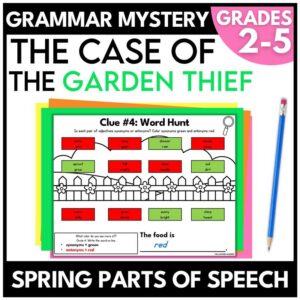 Parts of Speech Spring Grammar Mystery