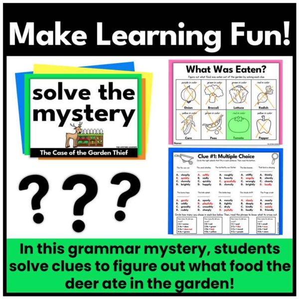Parts of Speech Spring Grammar Mystery - Image 3