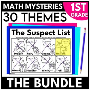 1st Grade Math Mystery Bundle
