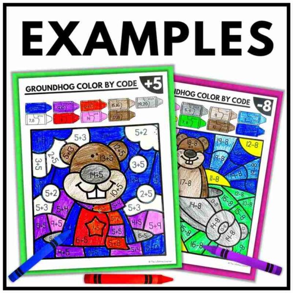 Groundhog Day Math Coloring Pages - Image 4