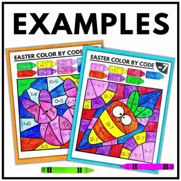 Easter Math Coloring Pages - Image 2