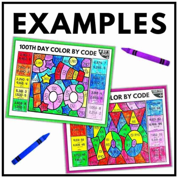 100th Day of School Math Coloring Pages - Image 2