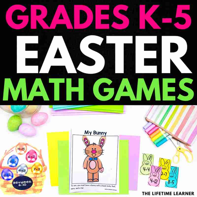 Easter Math Games for Elementary Students